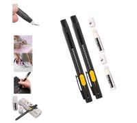 Heat Erasable Fabric Marker for Sewing, Washable Markers with Replaceable Refill,Heat Erasable Fabric Pens, Suitable for Knitted Fabrics, Cotton, DIY Sewing Tools (black 2pcs)