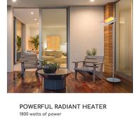 Heat Guard Reflex Calefactor por infrarrojos 1800 W IP55 Temporizador Mando a distancia Plateado Blumfeldt