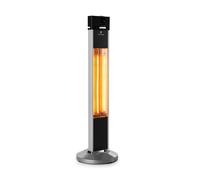 Heat Guru 2000W Calefaccion Infrarrojos Exterior Plata/Negro