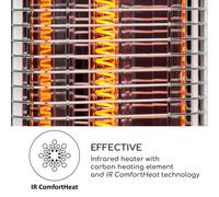 Heat Guru Plus In & Out Radiador 1200W 3 niveles de calefacción Mando a distancia Blumfeldt