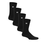 HEAT HOLDERS - Calcetines cálidos para hombre, 4 pares, para invierno, negros, cómodos y transpirables, Le Noir, 39-45