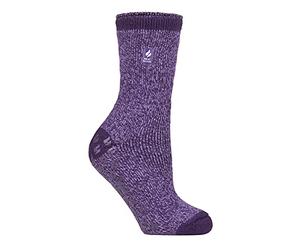 Heat Holders - Calcetines térmicos cálidos de invierno gruesos para mujer, Florencia Púrpura, 36/37 EU
