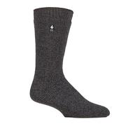 HEAT HOLDERS - Calcetines térmicos originales de 2,3 Tog para hombre y mujer | 3 tallas | Calcetines gruesos, cálidos y esponjosos, aislados para el invierno | Ideales para Raynaud, gris oscuro, 6-11