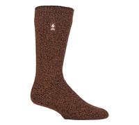 HEAT HOLDERS Calcetines térmicos originales de 2,3 tog para hombre y mujer, 3 tamaños, calcetines gruesos y cálidos para invierno, ideales para Raynauds, marrón, 6-11