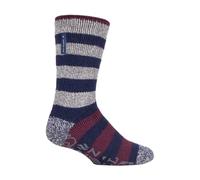 HEAT HOLDERS - Calcetines Térmicos Tipo Zapatilla Para Hombre Con Rayas, Forro Polar Y Suela Antideslizante