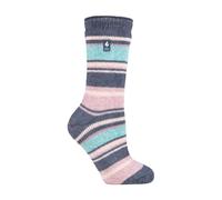 HEAT HOLDERS - Calcetines Térmicos Tobilleros Para Mujer Con Puño Suave, Forro Polar Y Suela Antideslizante