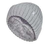 HEAT HOLDERS - Gorro de Niñas Térmica Invierno con Pompon | Forrado Polar | Acanalada (7-10 Años, Nube Gris)