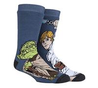 HEAT HOLDERS - Hombre Star Wars invierno calientes gruesos termicos calcetines antideslizantes (39/45, Luke/Yoda)