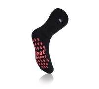Heat Holders Mens Slipper Socks 6-11 Negro/Rojo