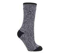 HEAT HOLDERS - Mujer Colores Rayas Fantasia Calcetines Termicos Gordos para Invierno (37-42 EU, Primrose Negro)