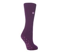 HEAT HOLDERS - Mujer gruesos invierno antideslizantes calcetines para casa (37-42 Eur, Lavender)
