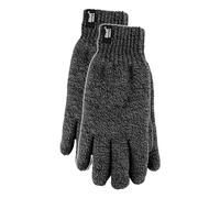 HEAT HOLDERS Paquete de 2 guantes térmicos para hombre, con forro polar, acanalados, cálidos, para invierno, gris, L/XL