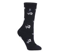 HEAT HOLDERS Ultra Lite - Mujer invierno calientes termicos finos calcetines (37-42 Eur, Bellis Black Floral)