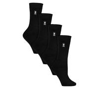 HEAT HOLDERS Ultra Lite - Paquete múltiple de 4 pares de calcetines térmicos para mujer, calcetines ultra delgados y cálidos para calcetines de vestir en invierno, Negro, 32-36