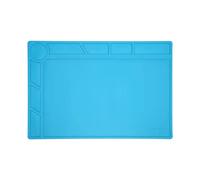 Heat Insulation Silicone Repair Mat S120 | High Temp Enduring PCB Work Pad | Electronics Maintenance Mat with Ruler & Slots | Industrial Grade Guarding