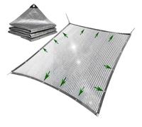 Heat Reflective Tarp | Heat Blocking Screen Protector | Reflective Aluminet Shade Net Cloth for Garden Patio Fence Balcony Outdoor Porch Backyard Greenhouse