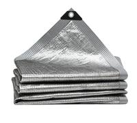 Heat Reflective Tarp | Privacy Blocking Cover Protector | Reflective Tarp | Waterproof Tear Resistant UV Resistant Weatherproof Durable Lightweight Reinforced Reusable Fade Resistant Easy Install Prote