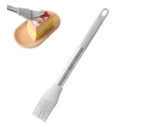 Heat Resistant Basting Brush, Silicone Spreader, 11.81 Inch Pastry Tool with Soft Bristles, Stainless Steel Applicator, Kitchen Oil Mop with Sturdy Build, BBQ Grilling Brush for Steak and Meat