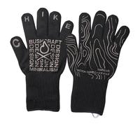 Heat Resistant BBQ Grill Gloves, Non-Slip Oven Mitts for Cooking and Grilling, Protective Kitchen Gloves with Strong Grip for Barbecue, Baking, and High Temperature Handling 31x19cm