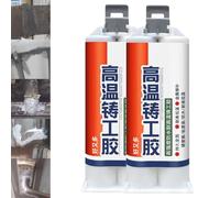 Heat Resistant Waterproof Metal Repair Glue, Metal Glue Heavy Duty Waterproof, Metal Repair Gel, High Temperature Casting Adhesive, Strong Metal Casting Welding Glue (50ml,2 pcs)