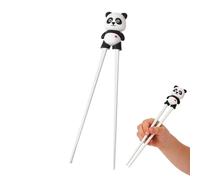 Heat Safe Kids Chopsticks - Panda Training Chopsticks, Child Learning Utensils, Silicone Bamboo Chopstick with , Kids Tableware Set with Cute Grip, Beginner Eating Practice for Boys Girls