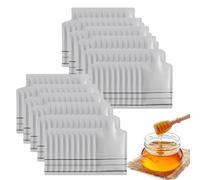 Heat Sealing Shampoo Sample Bolsas, Heat Sealing Bottle Shape Dispenser Bags, 100 unidades Leak-Proof Refillable Packs with Tip Open Design for Shower Gel, Cosmetics, and Perfume