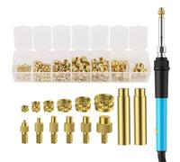 Heat Set Insert Tool for Projects - Metal Threaded Adapter Kit, Heating Equipment, Precision Repair Tool, Compact Handle Design | Heat-Resistant Thread Inserts for Printing Work Home Assembly Projects