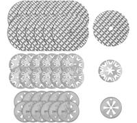 Heat Shield - Kit de reparación de escape, 36 piezas, pasta de instalación de escape y placas de protección térmica, discos de 30 mm y 52 mm para capuchas y vehículos