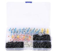 Heat Shrink Butt Connector Solder Sleeve Wire Connector Set, Waterproof Crimp Terminal Kit, 300pcs Polyethylene Solder Butt Connectors for Automotive Electrical DIY Repair