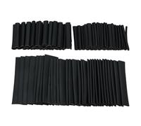 Heat Shrink Wire Tubing - 127 Piece Industrial Assortment Kit | 7 Sizes Black PE Electrical Cable Sleeves, Long Lasting Insulation Protection, Temperature Resistant -55 to 125℃