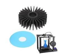 Heat Sink | 36mm Round 2X Printer Heatsink Kit with Adhesive Tape, Aluminum Stepper Motor Cooler | Printer Replacement Parts for 3D Printers, Electronics, Stepper Motor Drivers