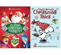 Heat & Snow Miser / Santa Christmas / Peanuts Tales Snoopy Classic Animated DVD family Holiday Fun & Bonus Charlie Brown Festive Coloring Book with Crayons
