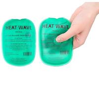 HEAT WAVE Instant Reusable Heat Pack - 2 HAND WARMERS (1 pair) - Premium Quality - Medical Grade - In a pocket, heat lasts up to 2 hours - MADE IN USA (not China) by Heat Wave