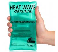 HEAT WAVE Instant Reusable Heat Pack - Medium (5 x 9 inch size) - Premium Quality - Medical Grade - made in USA (not China) by Heatwave