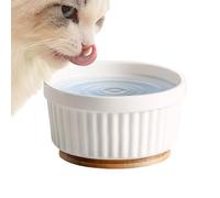 Heated Cat Water Bowl, Thermostatic Dog Dish, Ceramic Heated Pet Feeder, Winter Pet Feeding Dish, Effortless Adaptation, Robust Material 12x6.5cm/4.72x2.56 Inches For Cats