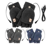 Heated Gloves - 5V Warm Mittens USB Heated for Winter | Work Gardening Dorm Hiking Motorcycle Riders Construction Laborers Office Snow Shovelers
