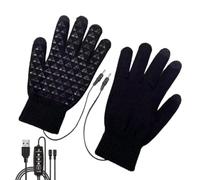 Heated Gloves for Men | USB Adjustable Touchscreen Knitted Mittens | Heated Gloves for Men | USB Adjustable Touchscreen Knitted Mittens | Battery Heated Gloves | for Skiing Snowboarding