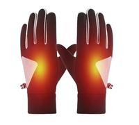Heated Gloves - Guantes de poliéster de tamaño común, impermeables para moto, resistentes al viento, guantes eléctricos de invierno, para camping, esquí, snowboard, ciclismo, construcción, nieve y