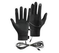 Heated Gloves, USB Powered Thermal Mitts, 80g Adjustable Temperature Control, Portable Warm Fabric, Skiing Gloves for Running, Hunting, Fishing, Driving, Gardeners, Hiking