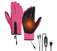Heated Gloves | Waterproof Touchscreen Hand Warmer - Electric Hand Warming Gloves | Winter Sports Cycling Skiing Mountaineering Camping Hiking Computer