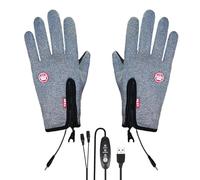 Heated Gloves - Waterproof Touchscreen Hand Warmers for Comfort with for | Electric Warming System with Adjustable Heat, Soft Insulated Material, Winter Sports Cycling Skiing Camping Hiking Use