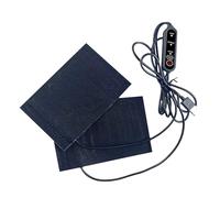 Heated Handlebar Grips, Motorcycle Hand Warmers - Waterproof Anti-Slip Grip For Winter | Quality Fabric with Adjustable 35-55°C Heating, Keeps Hands Warm and Comfortable For Cycling