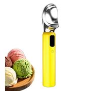 Heated Ice Cream Scoop - Electric LED IceCreams Scooper, 3-Speed Ergonomic Electric Heated Scoop with LED Display for Easy Ice Cream Cutting, Also Ideal for Cheese, Watermelon, Fruit Balls & Desserts