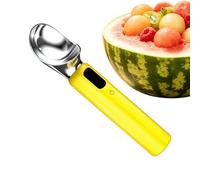 Heated Ice Cream Scoop Rechargeable, 3-Speed Rechargeable Ergonomic LED Display | Hard Ice Cream Scooper | Adjustable Heats And LED Display For Cheese Watermelon Fruit Balls Jelly Mousses
