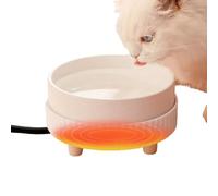 Heated Pet Bowl - Thermostatic Water Heater Dish, Quiet Animal Drinking Bowl with Adjustable Temperature Control, Ideal for Kittens Cats Puppies Small Pets Indoor Outdoor Use