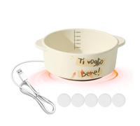 Heated Pet Water Bowl, Ceramic Dog Waterer, Constant Temperature, Winter