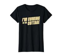 Heated Quote Series - I'm Coming to The Cottage Camiseta gráfica económica, Mujer, Negro, XS