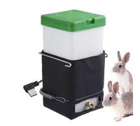 Heated Rabbit Water Bottle - 1 L No-Drip Brass Nozzle Hamster Water Bottle
