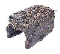 Heated Reptile Caves, Resin Simulation Rock with Basking Stage, Tank Accessories, Heated Rock Habitat Decor, Resin Rock Simulation with Heated Basking Stage, Heating Rock for Reptile Pets