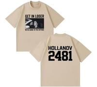 Heated Rivalry Camiseta Get In Loser We're Going To The Cottage Shane Hollander Ilya Rozanov T-Shirts Hombre/Mujer Algodón Informal Camiseta-Khaki||l